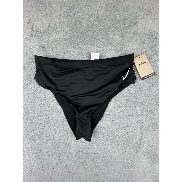 Nike Other - Nike Sneakerkini High Waist Cheeky Bikini Bottom NESSC256-001 Womens Size Large